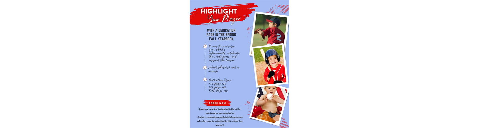 HIGHLIGHT YOUR PLAYER!