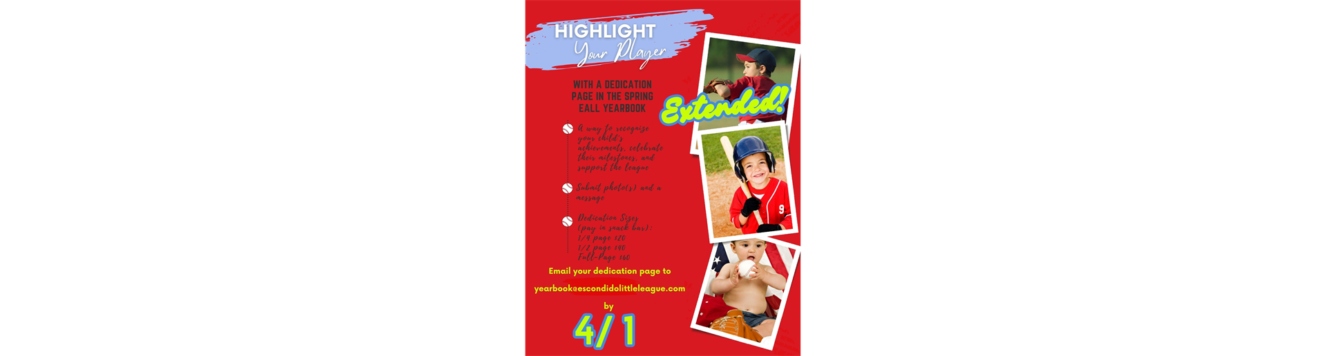 HIGHLIGHT YOUR PLAYER!