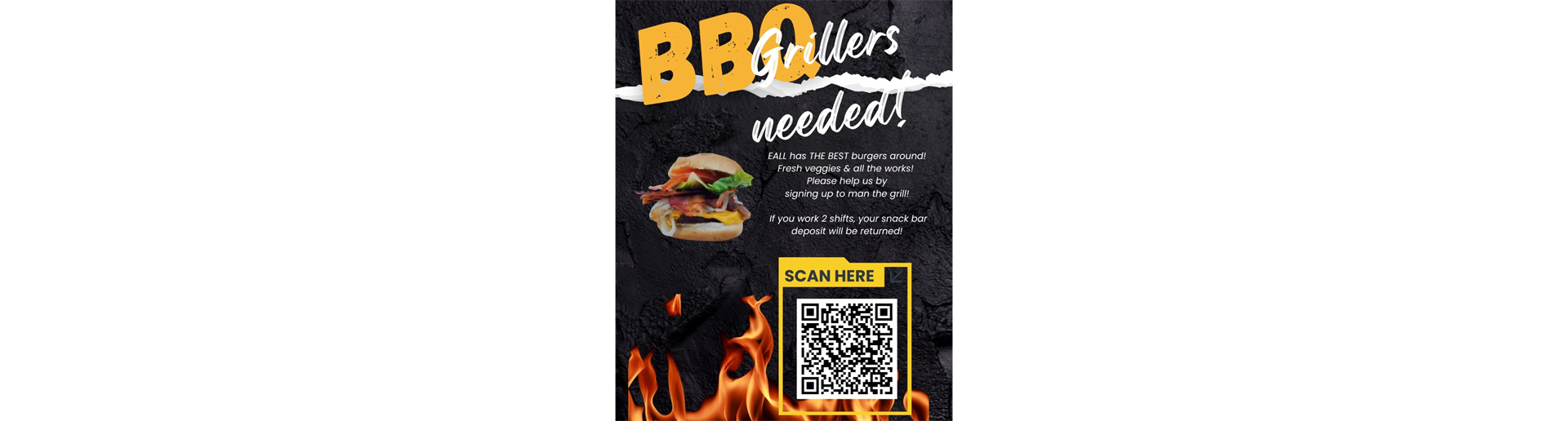 VOLUNTEER GRILLERS WANTED!!