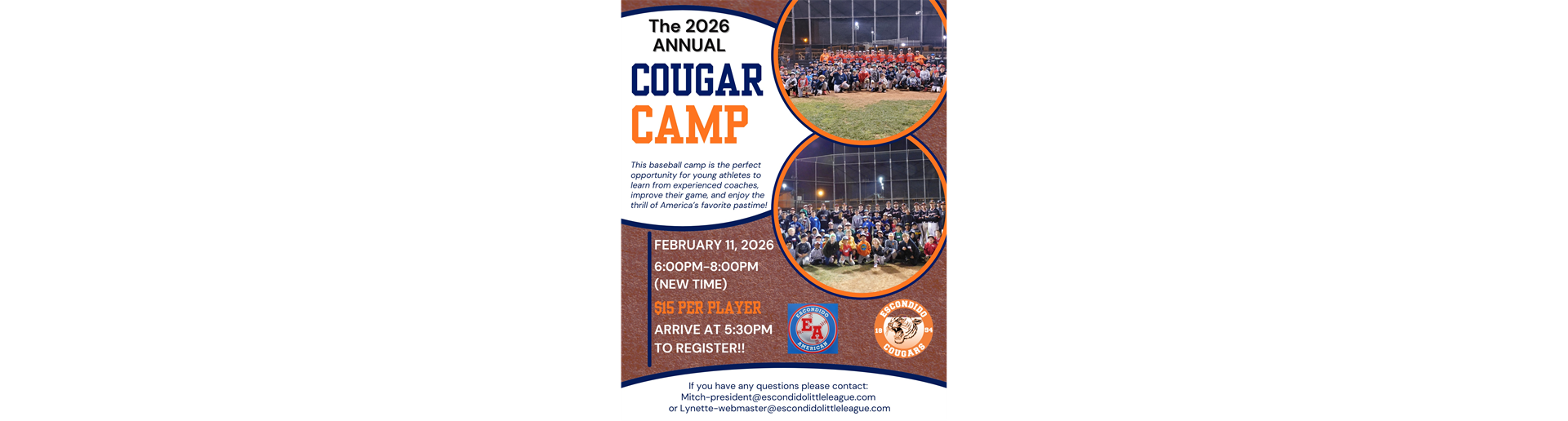 EHS COUGAR CAMP CLINIC!