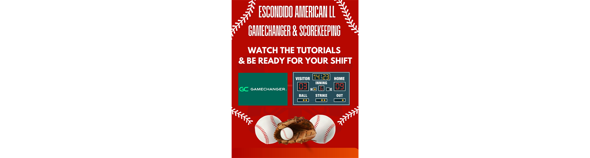 GAMECHANGER/SCOREKEEPING TUTORIALS